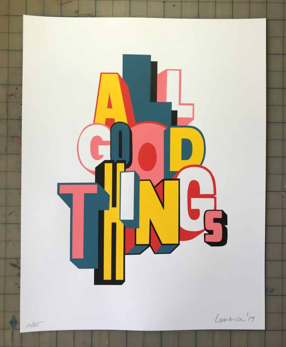All Good Things print, 2019
